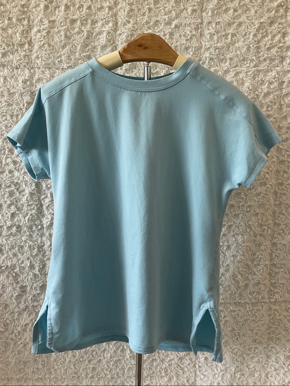 all in motion Light Blue Short Sleeve Tee with Stylish Back